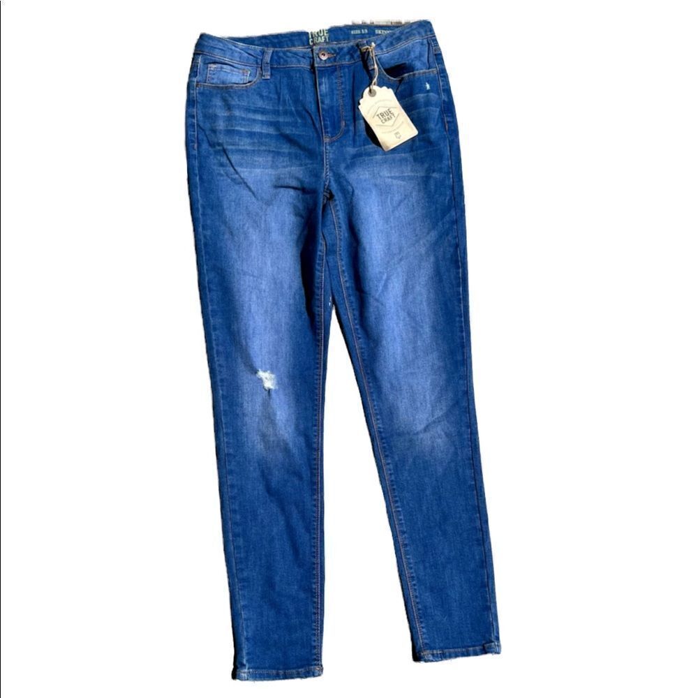 NWT TRUE CRAFT Skinny Blue Jeans Size 13